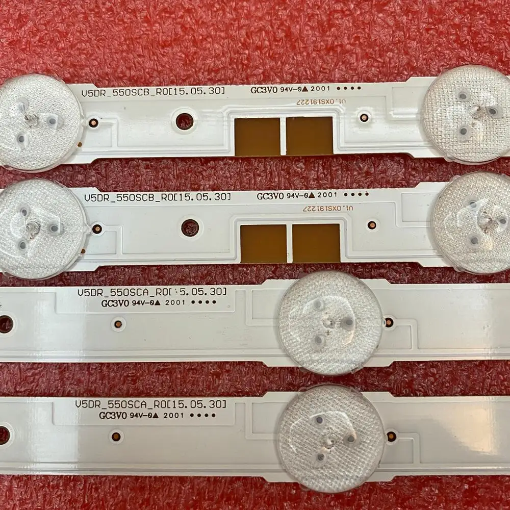 18 шт Светодиодная подсветка полосы для Samsung UA55JS7200 UE55JU6800 UE55JU6850 UE55JU6870U V5DR_550SCA 550SCB_R0