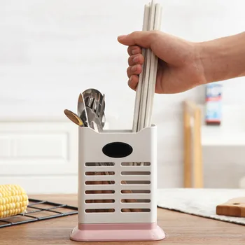 

Chopstick Rack Box Tidy Home Storage Kitchen Flatware Easy Clean Dry Quickly Moisture Resistance Spoon Fork
