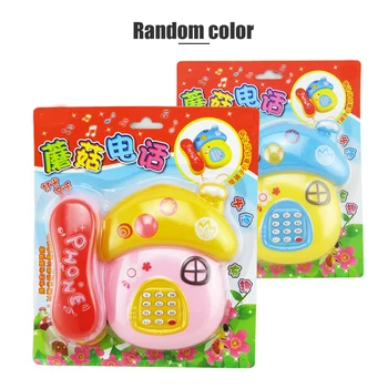 

Childhood Educational Phone Toy Baby Learning Toy Kids Small Mushroom Telephone Puzzle Baby Early Educational Toy