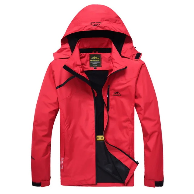 Купить Hiking Jacket Men Autumn Outdoor Sports Coats Hooded Climbing Trekking Windbreaker Waterproof Jackets Brand  Спорт и развлечения | Hiking Jackets (4000110773147)