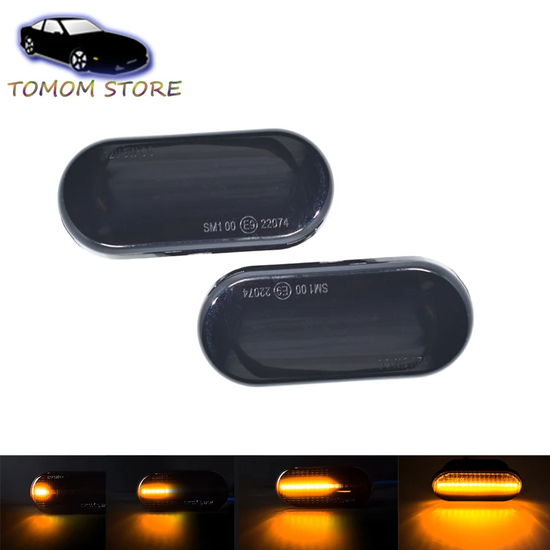 

2 piece LED Dynamics Side Marker Turn signal Light Sequential Blinker Light for Volkswagen VW Bora Golf 3 4 Passat 3BG Polo SB6