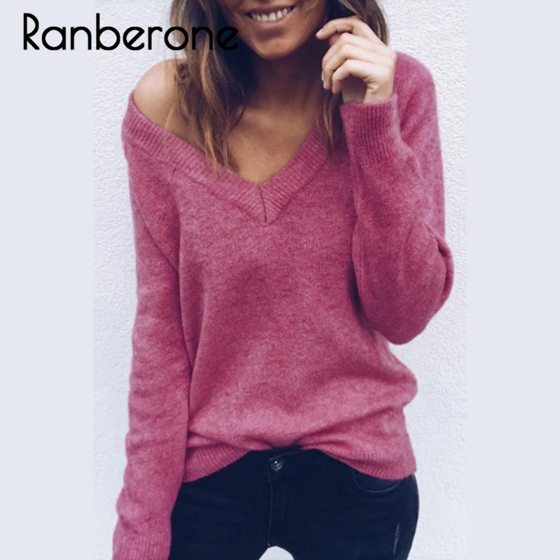 V Neck Women Sweaters and Pullovers Knitted Autumn Winter Clothing Soft Solid Basic Slim Pullover Female Jumper Sweater Lady V Neck Women Sweaters and Pullovers Knitted Autumn Winter Clothing Soft Solid Basic Slim Pullover Female Jumper Sweater Lady