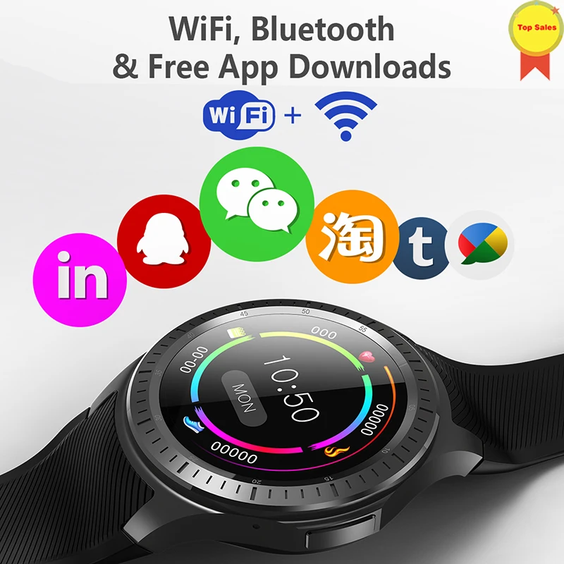new 4G wifi Smart Watch Bluetooth 4.0 Smartwatch 4G MTK6739 Android 7.1 Quad Core Wristwatch With Heart Rate monitor GPS watch