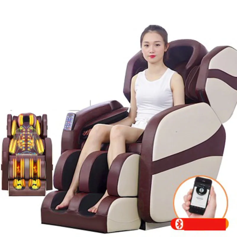 Полностью автоматическое кресло для массажа всего тела, электрическая подушка безопасности с нулевой гравитацией, разминающий массажный д... Полностью автоматическое кресло для массажа всего тела, электрическая подушка безопасности с нулевой гравитацией, разминающий массажный д...