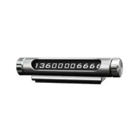 silver 200 шт. новая Автомобильная Временная парковочная карта вращающийся телефонный номер пластина Магнитная Адсорбция дизайн - Название цвета: silver
