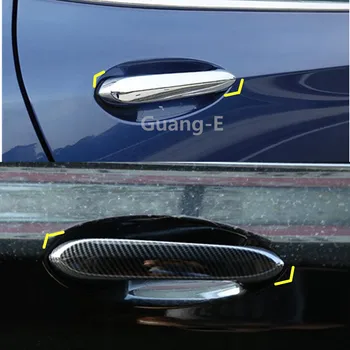 

Car Sticker Cover Frame Lamp Trim ABS Chrome/Carbon Fiber Car Door Handle For BMW X3 XDrive 25i 28i 30i 2018 2019 2020