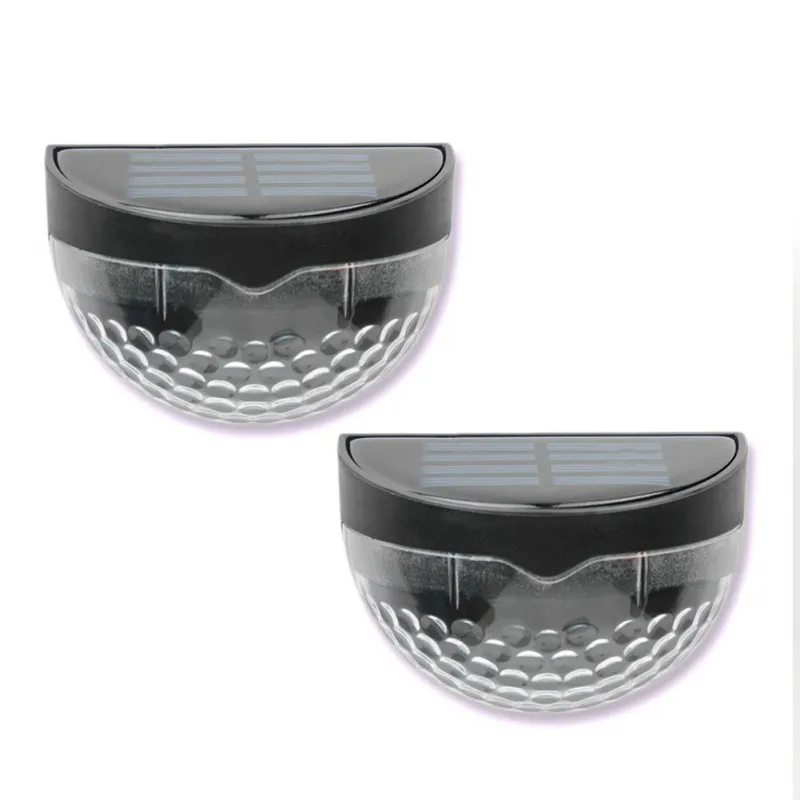 

2019 6 LED Outdoor Solar Led Light Wall Lamp Super Bright Waterproof Light Fence Lamp Garden Path White Lights for walking path