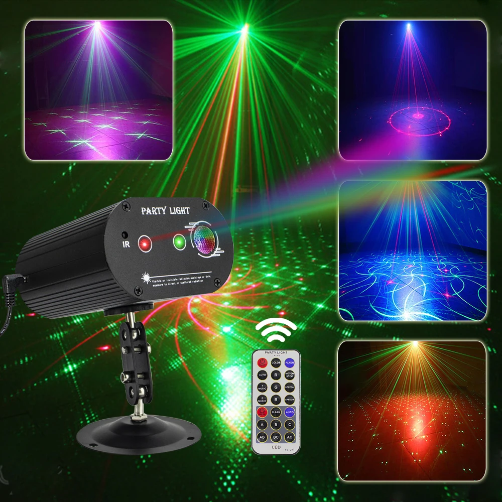 Диско лазерный светильник RGB проектор вечерние светильник s DJ светильник ing Effect для дома вечерние свадебные KTV украшения