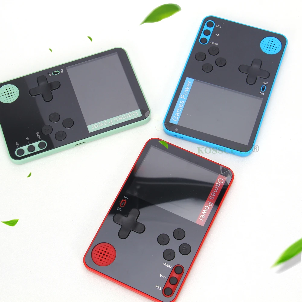 Mini Handheld Game Console 2.4-inch Soft Screen Portable Ultra-thin Rechargeable Gamepad Built-in 500 Games Retro | Электроника