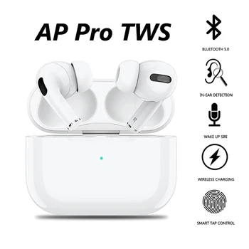 

AP Pro tws Bluetooth Wireless Earphones Not Air Pro 3 Airpoder Headset Noise Reduced Earphone Smart Sensor Head Phone Earbuds