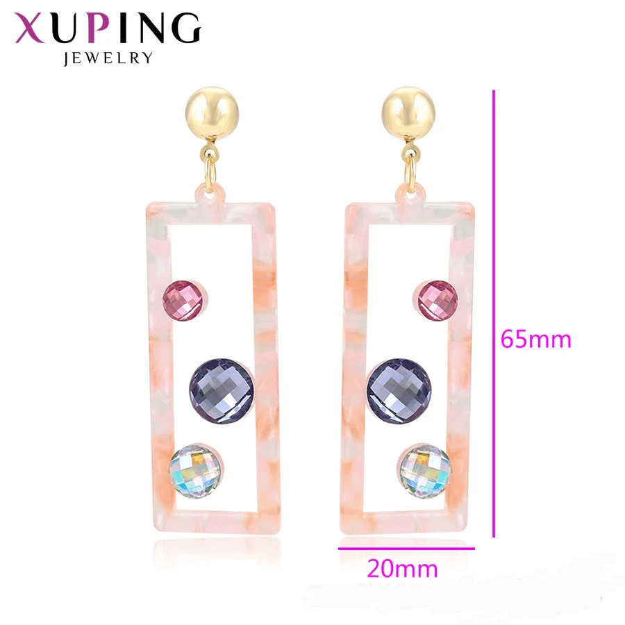 11,11 предложения Xuping персонализированные Висячие серьги Женская мода S925 Серебряные Ювелирные изделия Европейский стиль помолвка семейный подарок W-BLE-1059