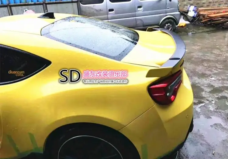 Подходит для TOYOTA GT86 BRZ FRS RS задний спойлер заднего крыла из углеродного волокна