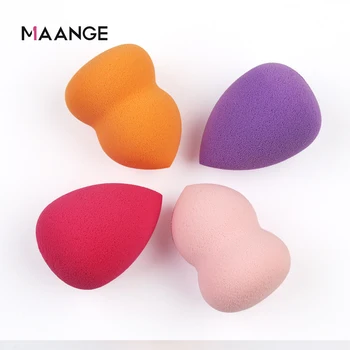 

MAANGE 4 Pcs Makeup Sponge Cosmetic Foundation Puff Beauty Facial Soft Gourd Drop Shape Powder Concealer BB Cream Make Up Tool