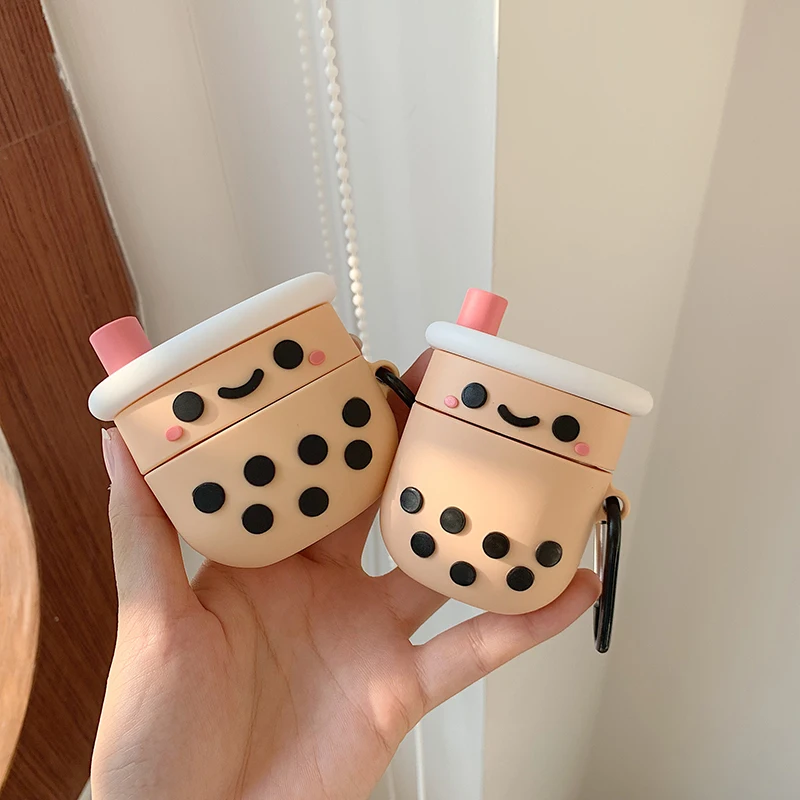 3D милый чехол для гарнитуры Boba для AirPods pro 3, силиконовый чехол для наушников с пузырьками и молочным чаем, защитный чехол Kawaii