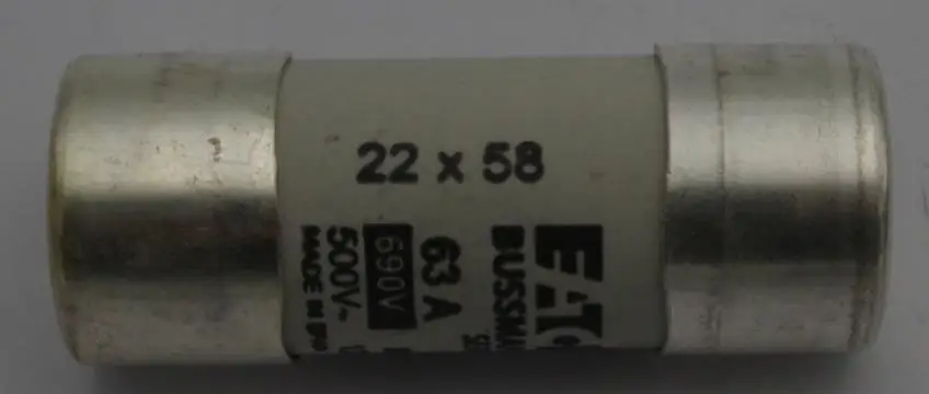 Быстродействующий 63A 690V GG 22x58 C22G63 цилиндрический предохранитель