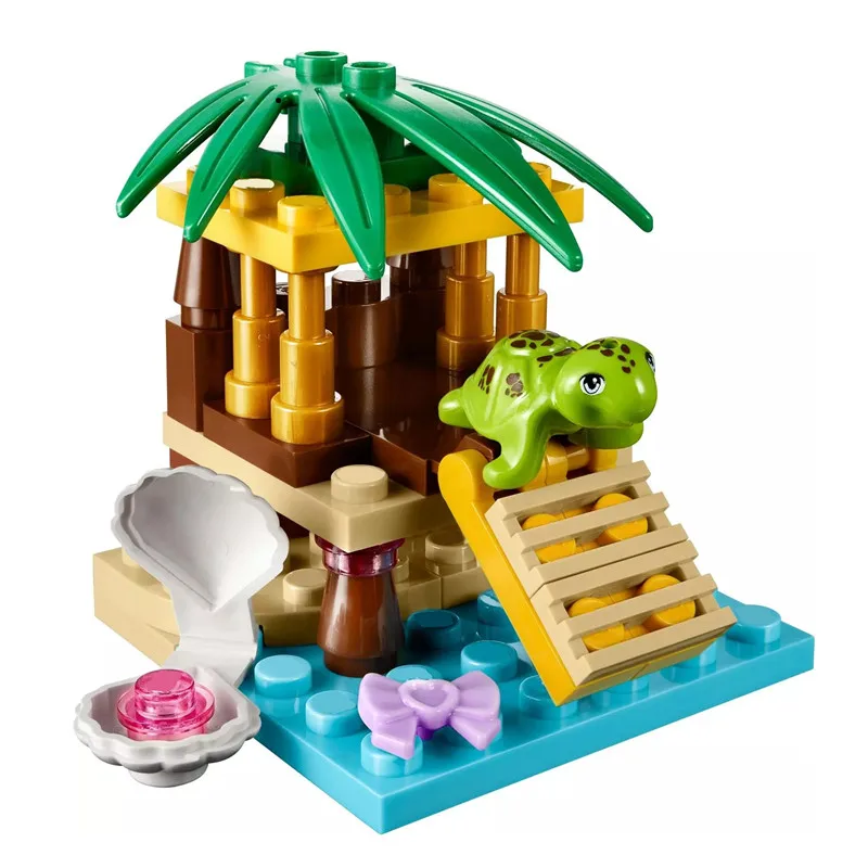 

2019 Girl Friends Fairy Princess Heartlake City Girls Turtle's Little Oasis Doll Action Figures Building Blocks Bricks Kids Toys
