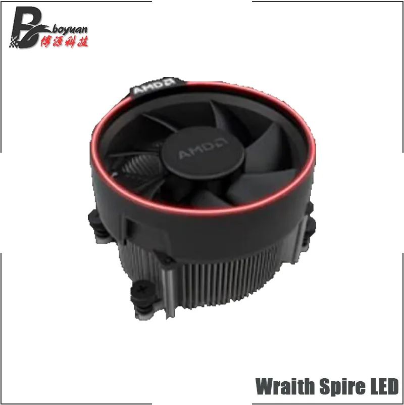 AMD Ryzen Wraith Cooler Fan Original New 4 PIN Can support R3 R5 R7 R9 CPU Can support Socket AM4 Motherboard - Цвет лезвия: Wraith Spire LED