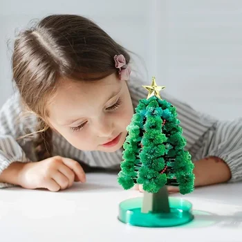 

2020 Green DIY Visual Magic Growing Christmas Tree Magically Funny Christmas Trees Kids Novelty Toys For Children