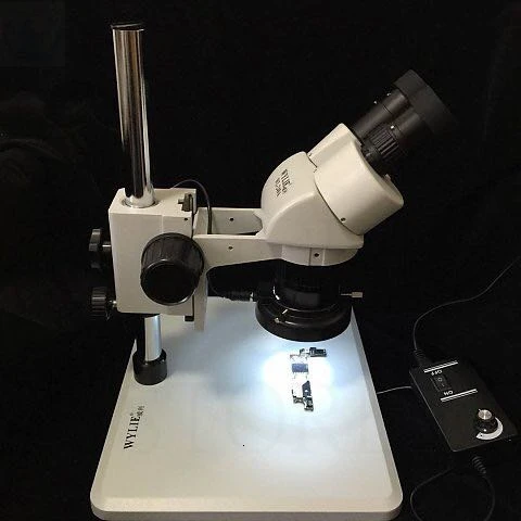 Wylie WL-240A Тринокулярный Стерео микроскоп головка увеличение непрерывный зум 7X-45X Вспомогательный объектив рабочее расстояние 55-75 мм
