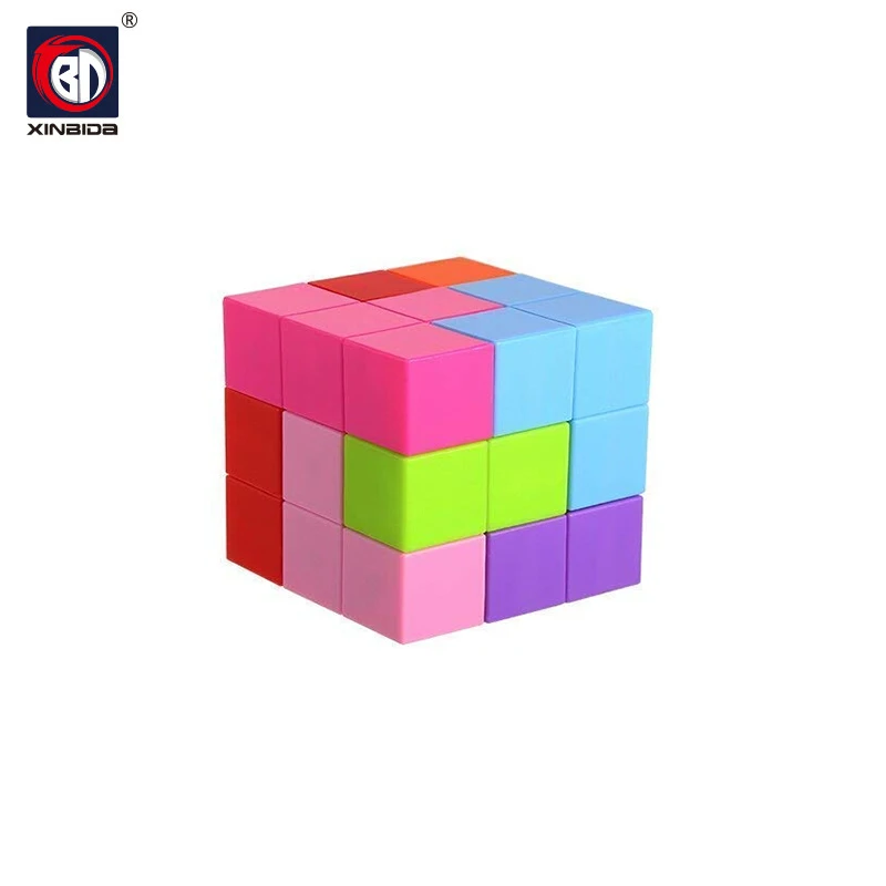 

Good quality ABS plastic material Magic Magnetic Russian Tetris Cube Magnetic building blocks 3D DIY Tetris magnetic cube toys