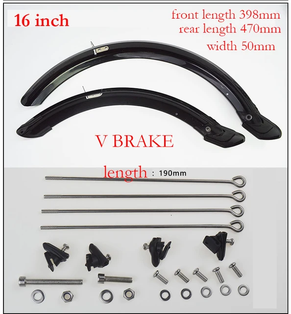 14 16 20 inch Bicycle Fender Double Bracing Adjustable Size Mudguard for Dahon Folding Bike Front and Rear Mud Guard bicycle fender