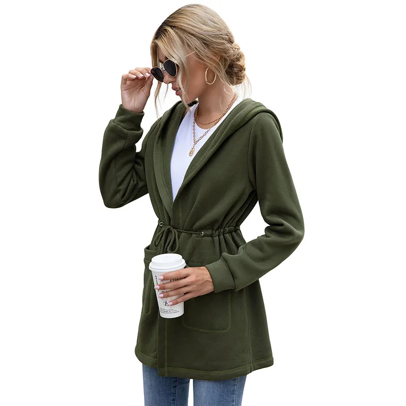 

Sweatshirt Female Coat Winter Women Coat 2021 New Streetwear Outwear Loose Plus Size Windbreaker Casual Fashion Sweatshirt Women