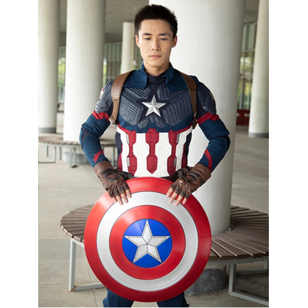 Captain America Steve Rogers Avengers 4 Endgame Costume Suit