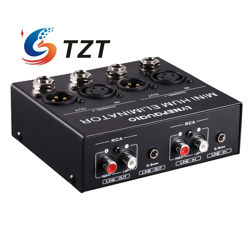 TZT Mini Hum Eliminator 2-Channel Box Current Buzzing Noise Canceller B890