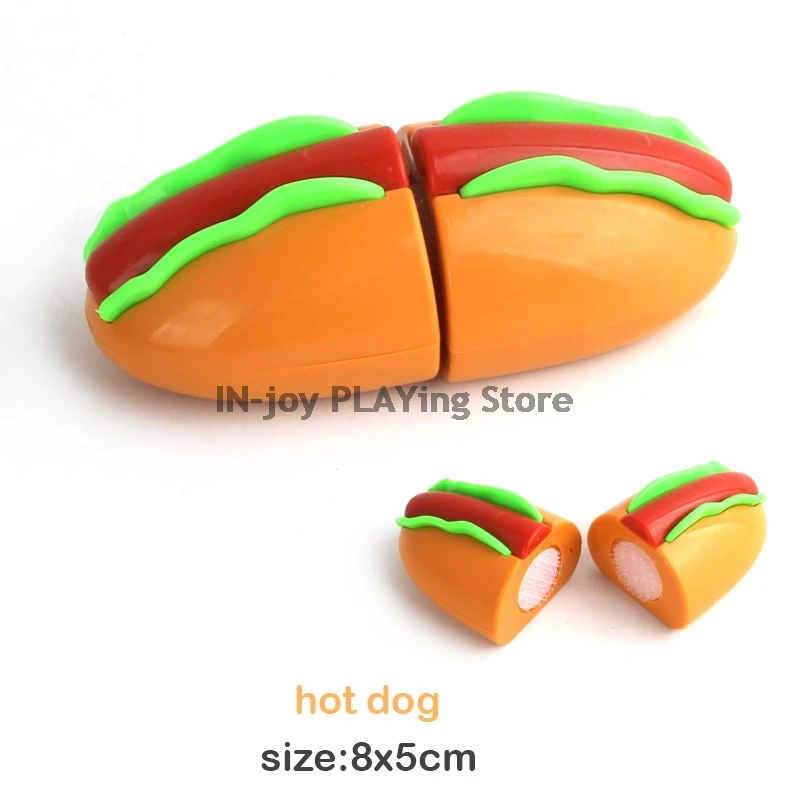 Hot Sale Snacks Food Toy Detachable Building Blocks Hamburg Pizza Donuts Brick Model Montessori Toys For Children Kids Gifts DIY