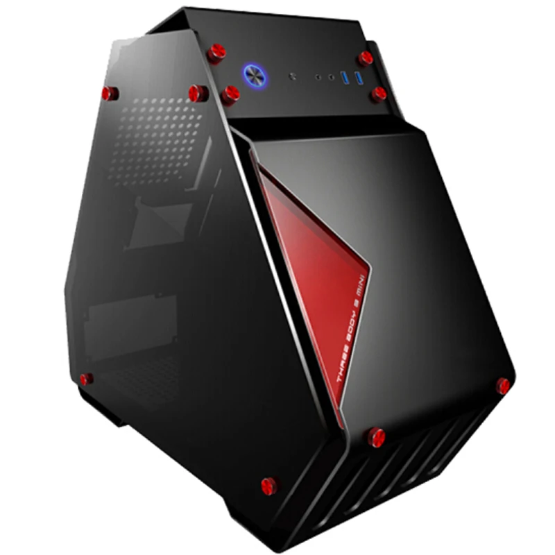Чехол для компьютерных игр MATX двусторонний прозрачный чехол из закаленного