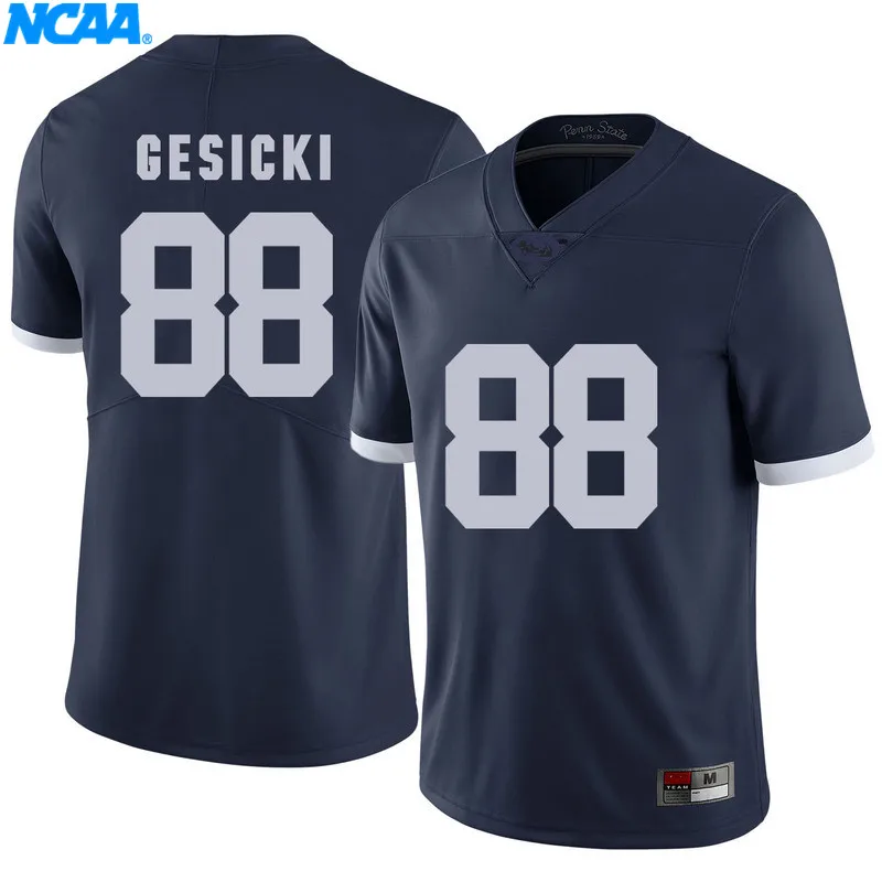 Новое поступление высокое качество Gesicki#88 Золотой#2 колледж Молодежная футболка Майки S-XXXL
