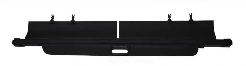 Высококачественный Автомобильный задний багажник Грузовой Чехол защитный экран тени подходит для Volvo XC90 Clssico 2003-(черный, бежевый - Цвет: Черный