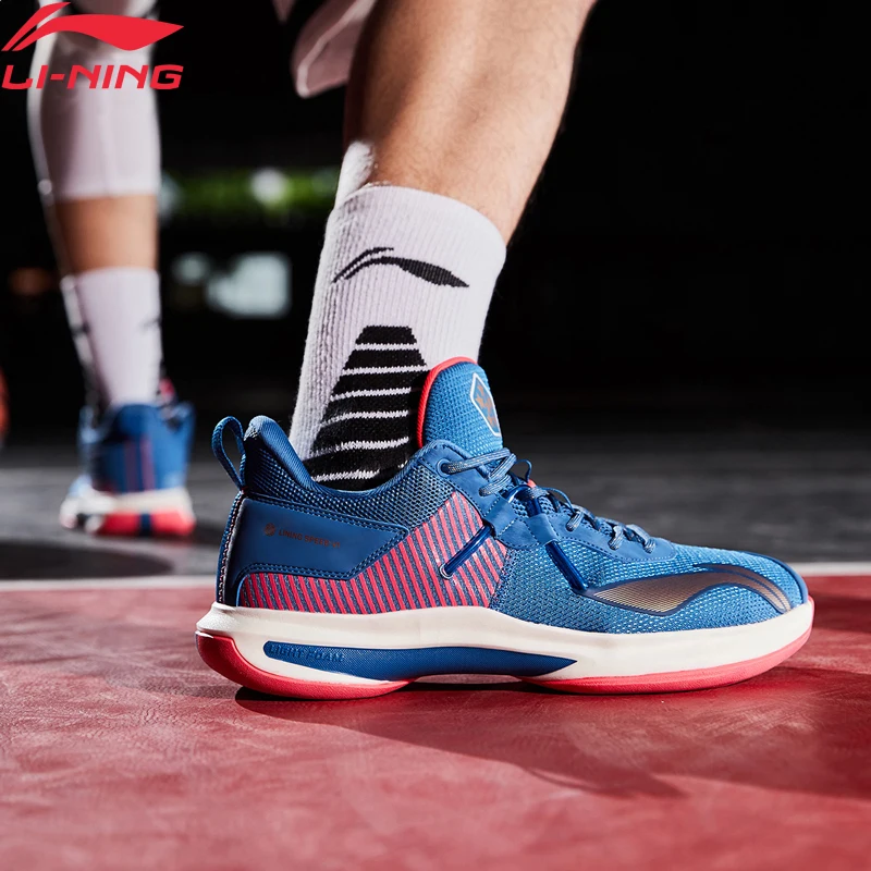 Li-Ning Для мужчин Скорость VI Профессиональная баскетбольная обувь светильник подушка из пены с эффектом подкладка Спортивная обувь Кроссовки ABAP069 XYL292