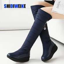 Plus size 35-44 NEW Snow boots women fashion keep warm winter boots round toe platform knee high boots female shoes g873