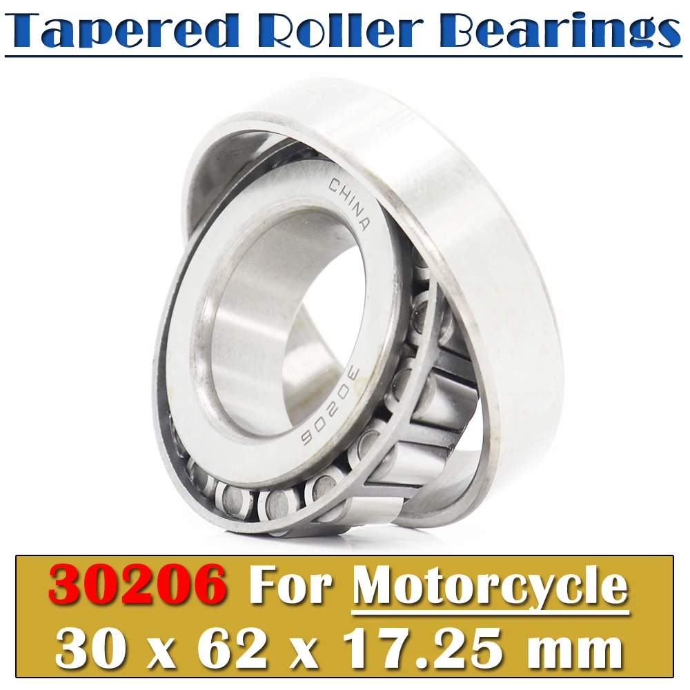 1Pcs Taper Tapered Roller Bearing 30206 Single Row 30×62×17.25mm 