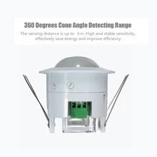 

360 Degree PIR Detection Recessed Ceiling Occupancy Motion Sensor Detector Lamp Light Switch Mini Infrared Motion Sensor Switch
