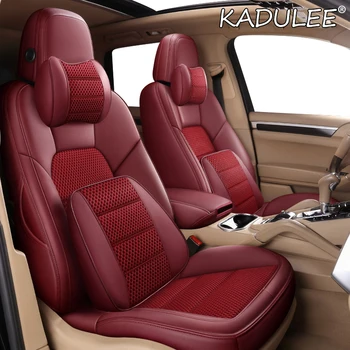 

KADULEE Custom Leather car seat cover For KIA Niro KX1 Cadenza SHUMA CARENS Carnival VQ Borrego Opirus Sorento car seats