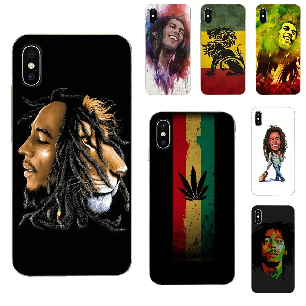 Для Samsung Galaxy A10 A20 A20E A3 A40 A5 A50 A7 J1 J3 J4 J5 J6 J7 2016 2017 2018 Модный чехол Bob Marleys Lion Rasta Reggae |