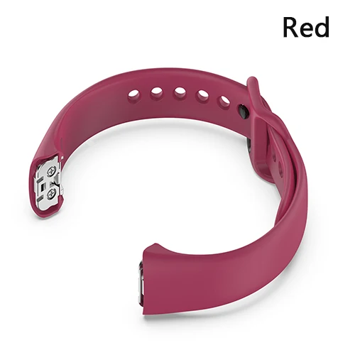 Ремешок для samsung Galaxy fit SM-R370 Смарт-часы силиконовые браслеты Сменные аксессуары мягкий водонепроницаемый браслет - Цвет: Red