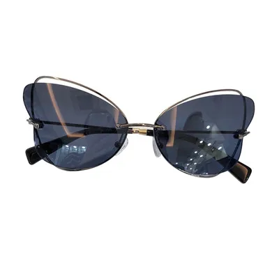No2 Sunglasses Новинка, солнцезащитные очки с бабочкой, женские роскошные модные дизайнерские очки с блестящим украшением, высококачественные солнцезащитные очки - Цвет линз: No2 Sunglasses