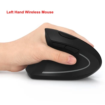 

Left Hand Game Mouse 2.4G Wireless Vertical Mouse Ergonomic 6 Key 1600DPI Optical USB PC Gaming Mice Fit Left Hand Free SHIPPING