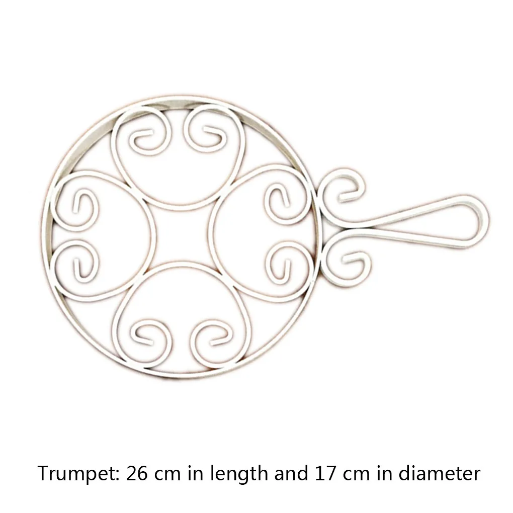 Кованого железа Trivet теплоизоляционный коврик современный обеденный стол колодки кухонный декор для хранения