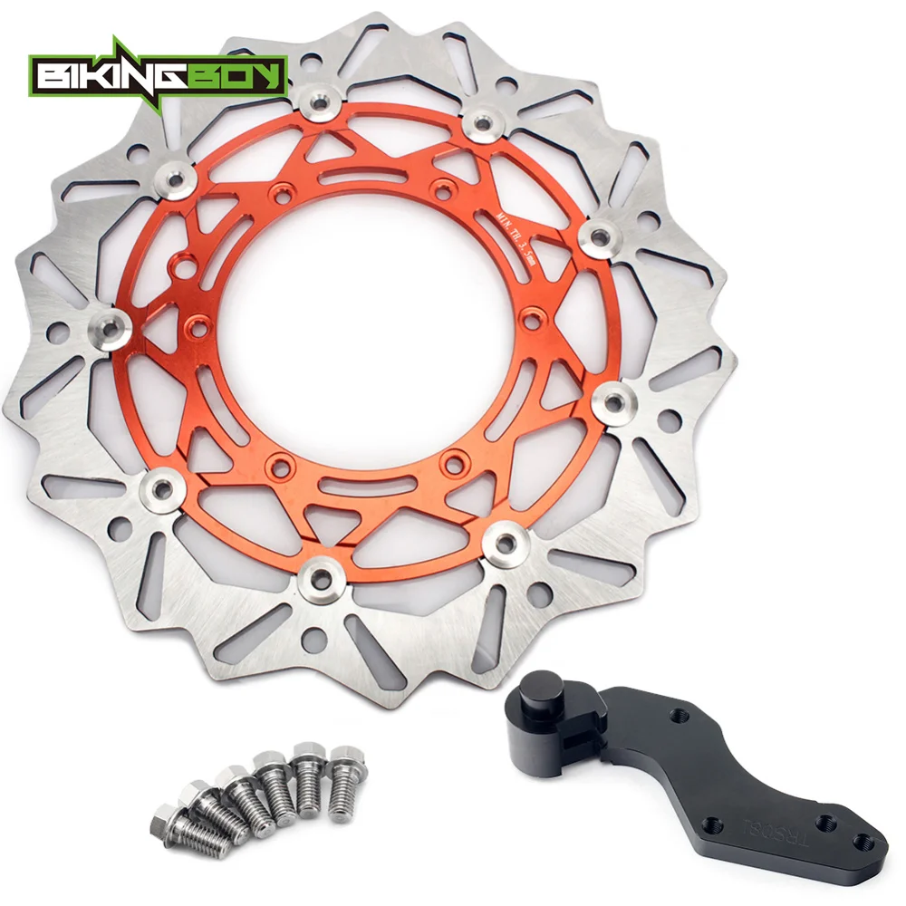 BIKINGBOY передние тормозные диски роторы, Brakcet болты для KTM 125 144 200 250 300 380 400 450 500 520 525 540 SX SXS SX-F SXS-F