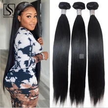 Sister 30 32 34 Inches Straight Bundles Bone Straight Human Hair Bundles 100% Remy Human Hair Bundles 1/3/4 Piece Natural