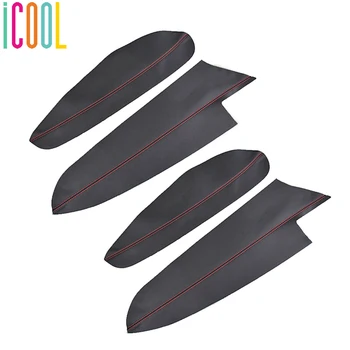

Black Carbon Fiber Inner Side Door Handle Board Cover Mouldings Trim 4Pcs For VW Beetle 2013 - 2020 Interior Accessories