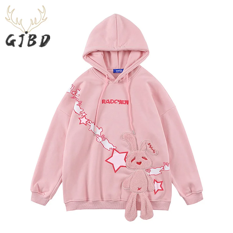 Женская толстовка с капюшоном и принтом букв аниме осенне-зимняя уличная