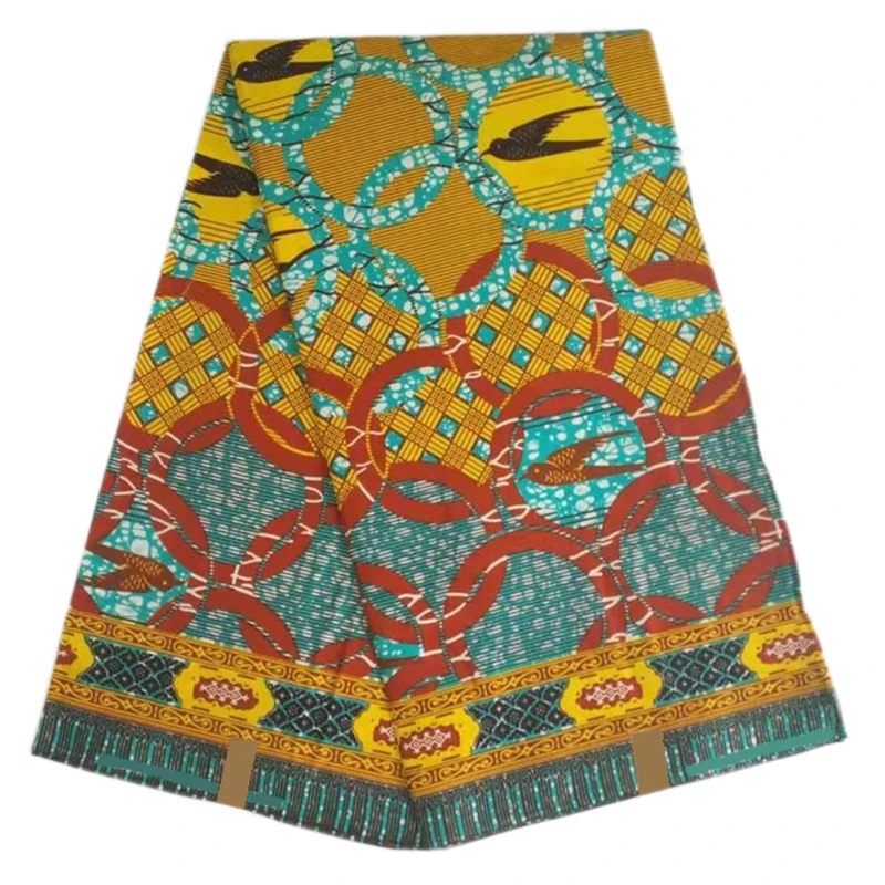 

6Yards 100%Soft Cotton Fabric Real African Wax Prints Fabric Veritable High Quality Nigerian Party Dress Sewing Material VL13-39