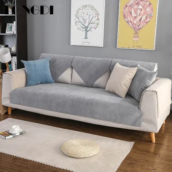 

Tongdi Modern Luxury Sofa Cover Elegant Towel Lace Waterproof Slipcover Anti-skid Seat Couch Decor For Summer Parlour LivingRoom