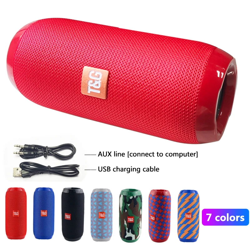 

TG117 Bluetooth Speakers Portable Wireless Mini Column IPX5 3D Stereo Subwoofer Outdoor-Sport Music Centre Soundbar caixa de som