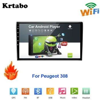 

Car radio Android multimedia player For Peugeot 308 2013~2018 Car touch screen GPS Navigation Support Carplay Bluetooth